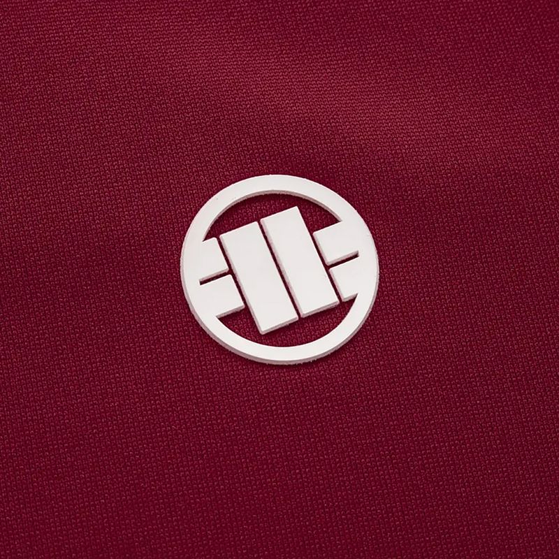 Pánska bunda Pitbull West Coast Trackjacket Tape Logo Terry Group burgundy 6