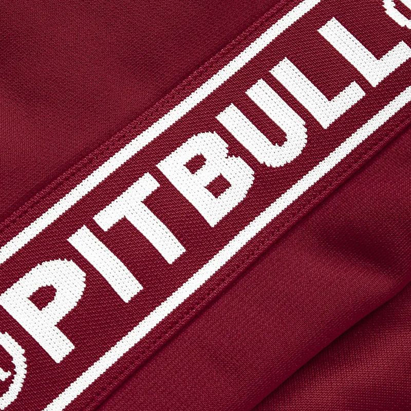 Pánska bunda Pitbull West Coast Trackjacket Tape Logo Terry Group burgundy 10