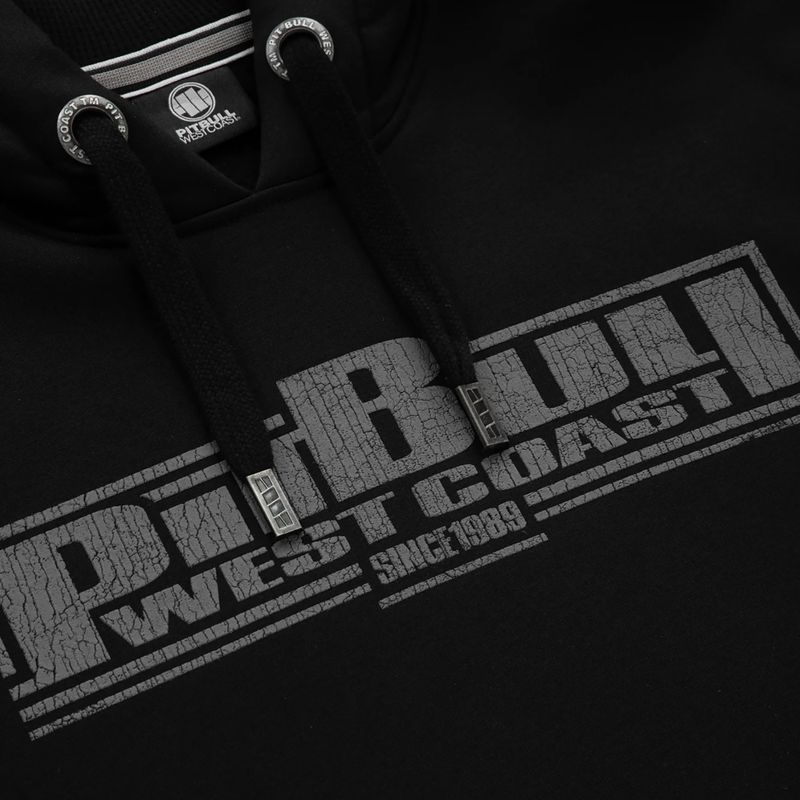 Pánska mikina Pitbull West Coast Boxing FD s kapucňou čierna 7