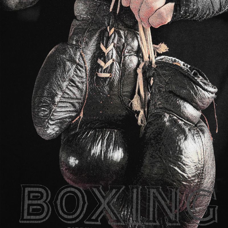Pánska mikina Pitbull West Coast Boxing FD s kapucňou čierna 8