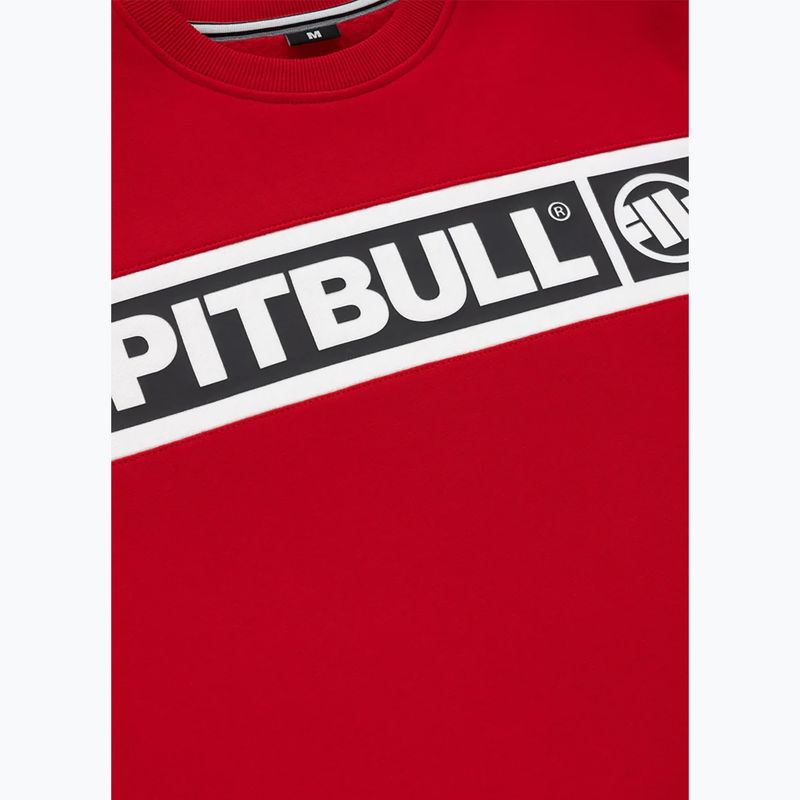 Pánska mikina Pitbull Sherwood Crewneck červená 6