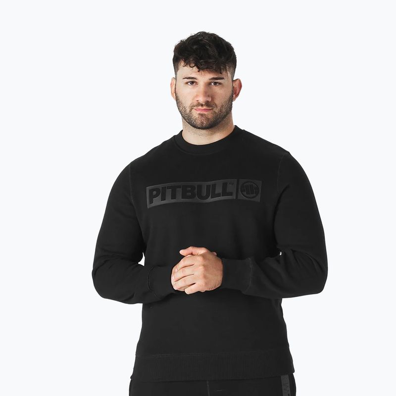 Pánska mikina Pitbull Hilltop Crewneck black