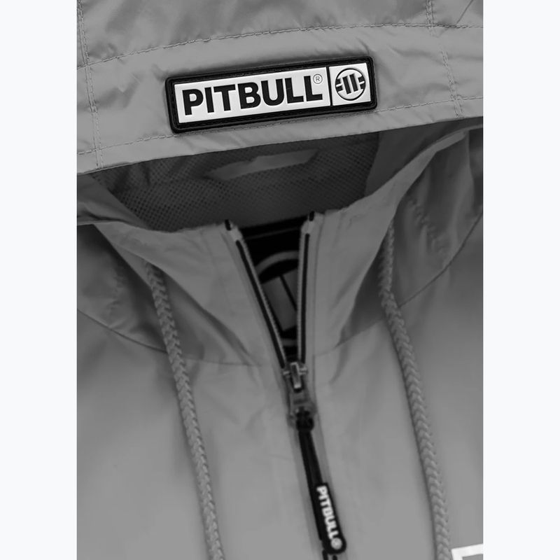 Pánska bunda Pitbull West Coast Athletic Logo Hooded Nylon light grey 3