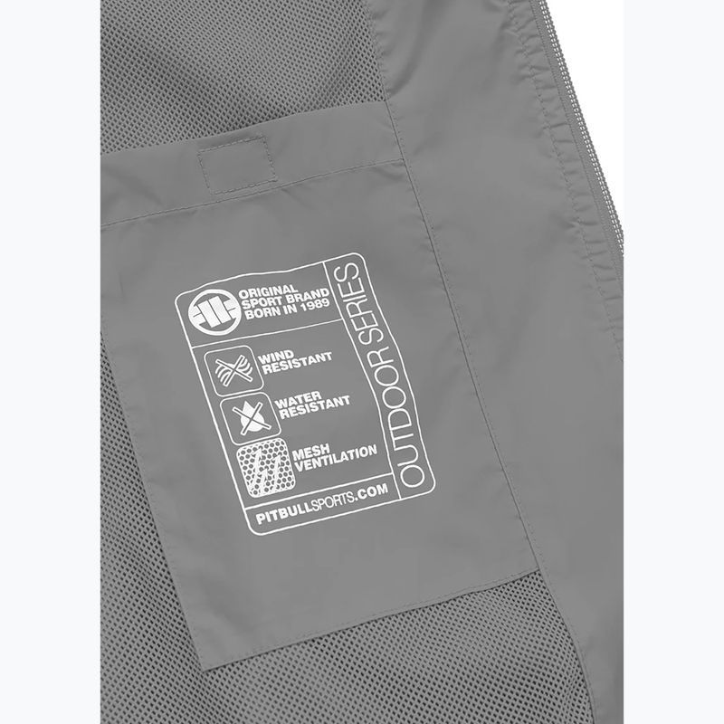 Pánska bunda Pitbull West Coast Athletic Logo Hooded Nylon light grey 8