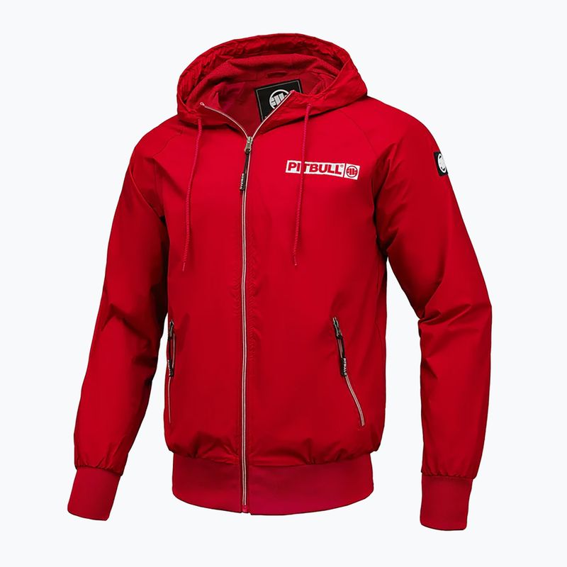 Pánska bunda Pitbull West Coast Athletic Hilltop Hooded Nylon red