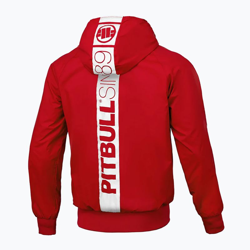 Pánska bunda Pitbull West Coast Athletic Hilltop Hooded Nylon red 2
