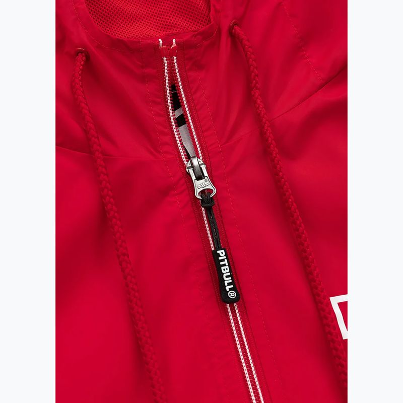 Pánska bunda Pitbull West Coast Athletic Hilltop Hooded Nylon red 4