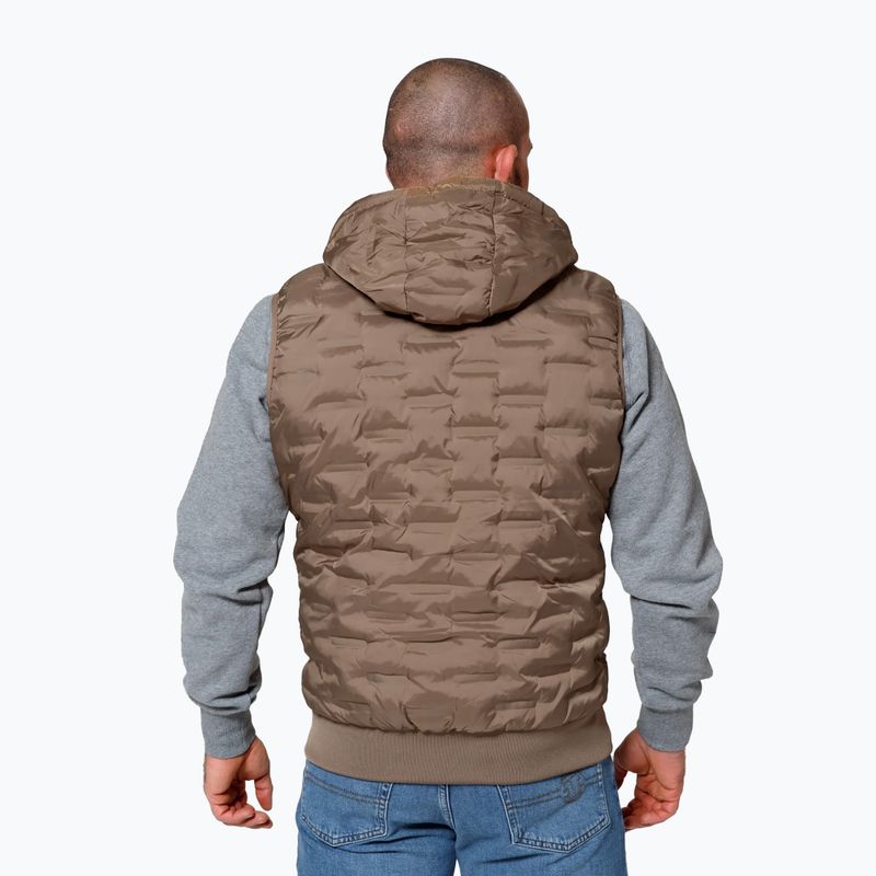 Pánska vesta Pitbull West Coast Eclipse Hooded Polstrované coyote brown 3