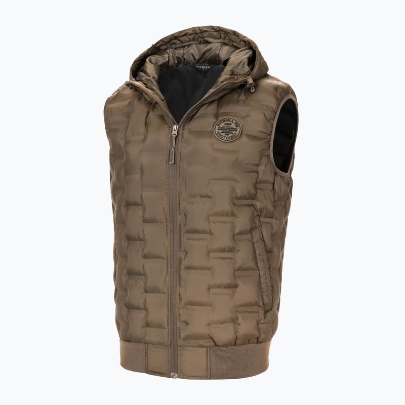 Pánska vesta Pitbull West Coast Eclipse Hooded Polstrované coyote brown 4