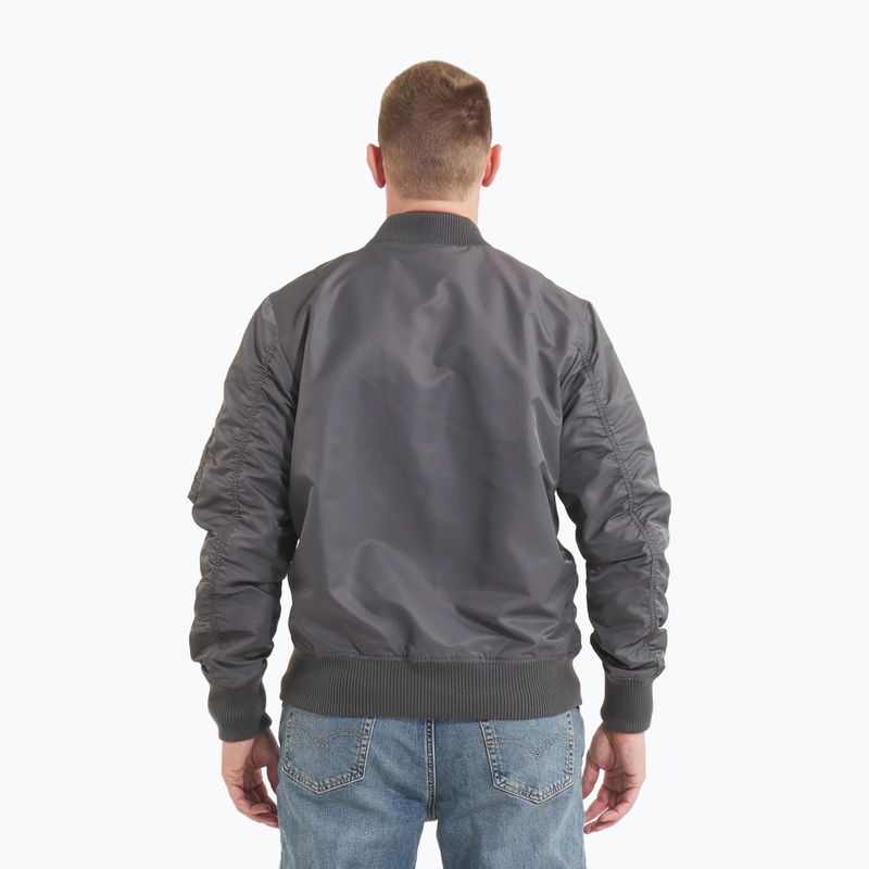 Pánska bunda Pitbull West Coast Ma 1 Logo Flight 2 graphite 3
