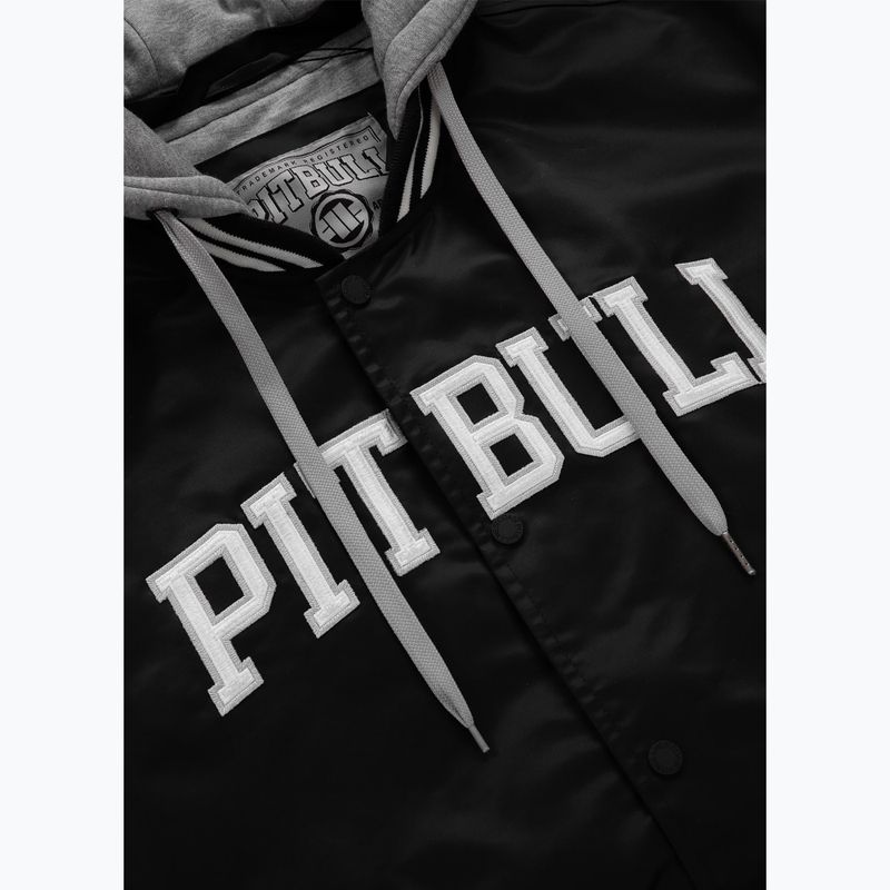 Pánska bunda Pitbull West Coast Falcon Ridge Bomber s kapucňou black/ecru 7