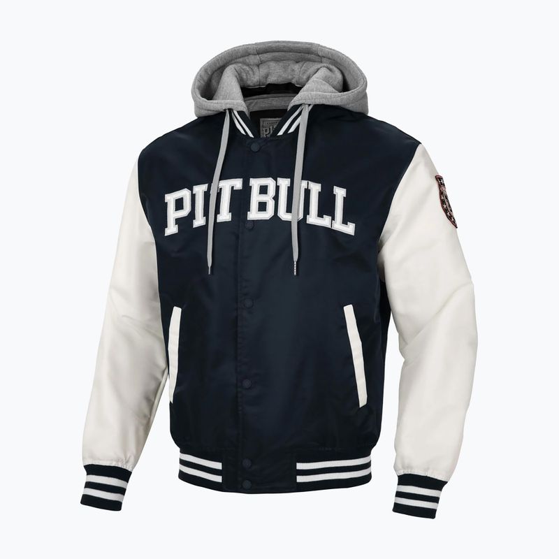 Pánska bunda Pitbull Falcon Ridge Bomber Hooded navy/ecru 4