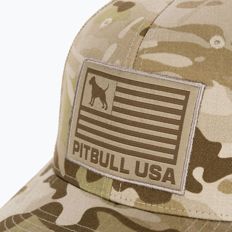 Pánska čiapka Pitbull West Coast Mesh Full Cap Pitbull Usa Multicam arid/brown 3