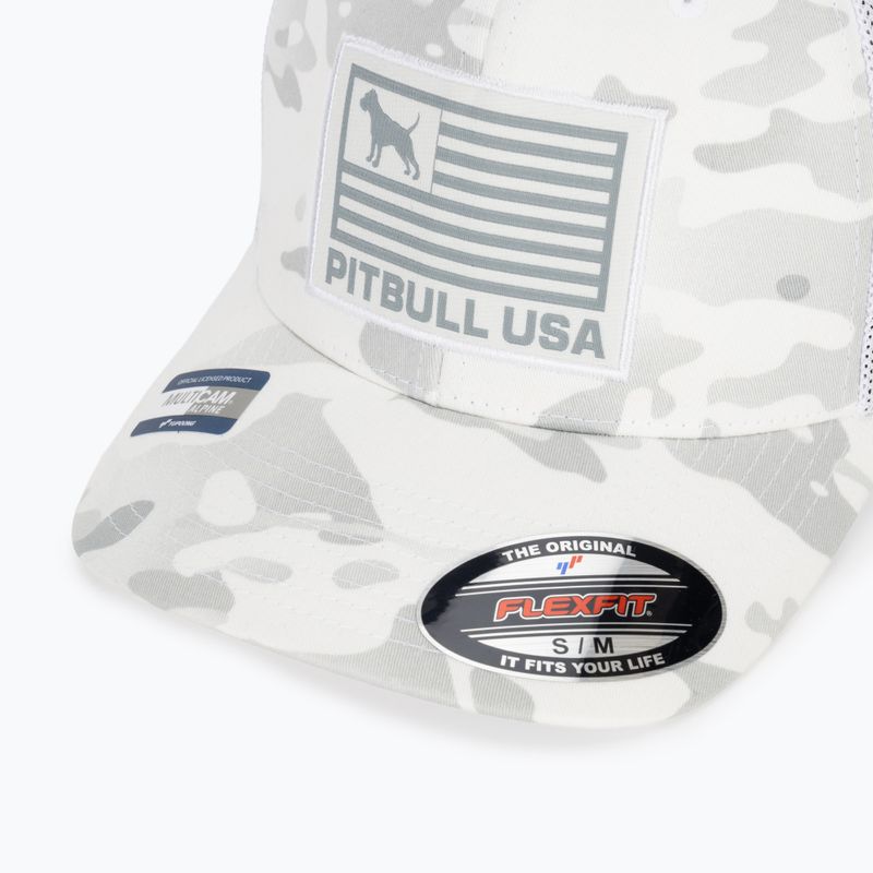 Pánska šiltovka Pitbull Mesh Full Cap Pitbull Usa Multicam white/camouflage 3