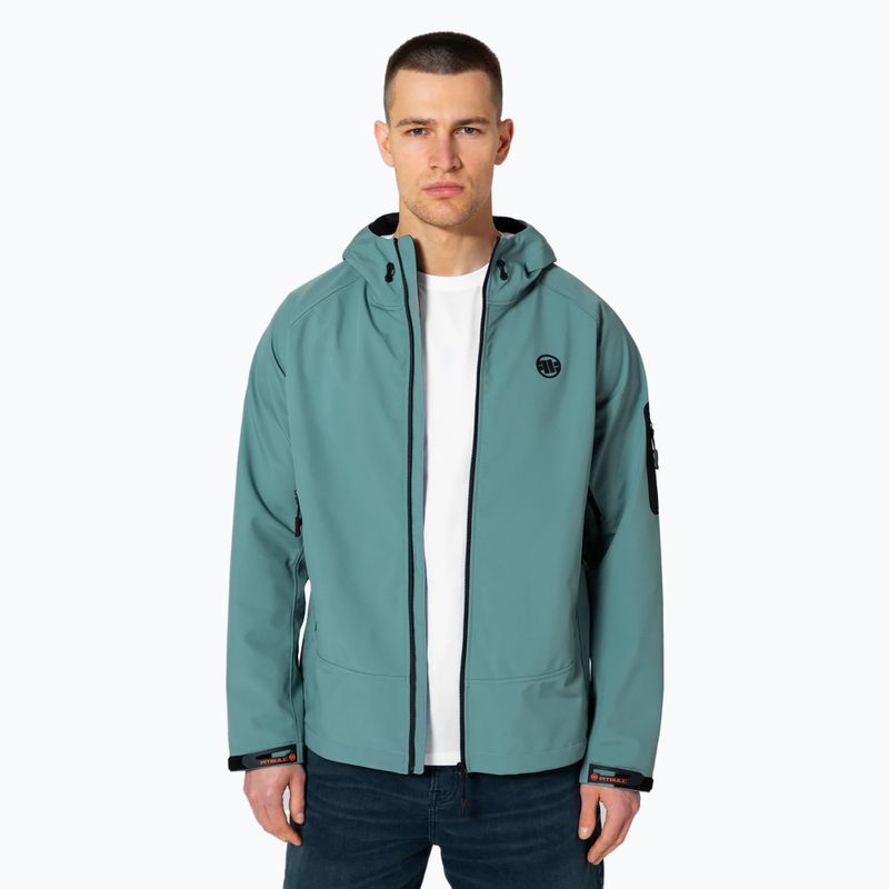 Pánska bunda Pitbull West Coast Airfield Softshell mint 3