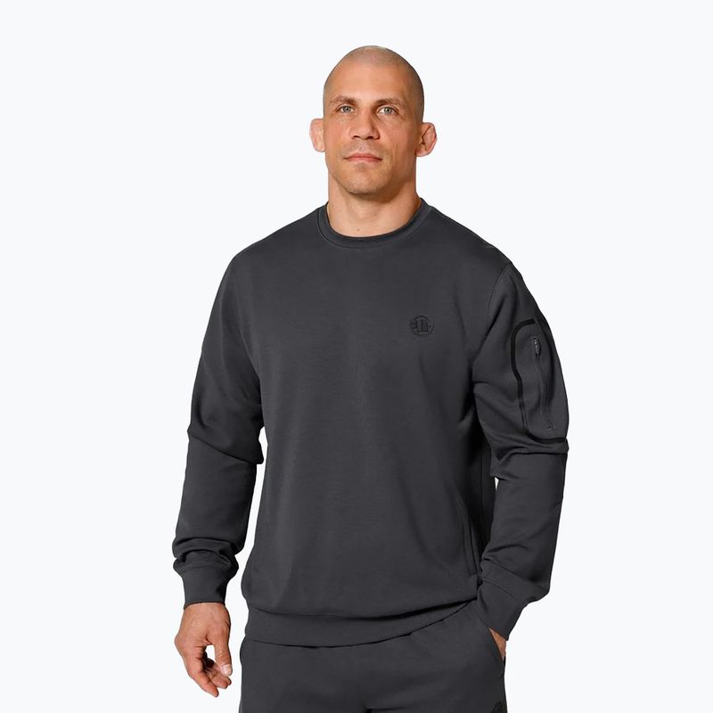 Pánska mikina Pitbull West Coast Explorer Crewneck graphite