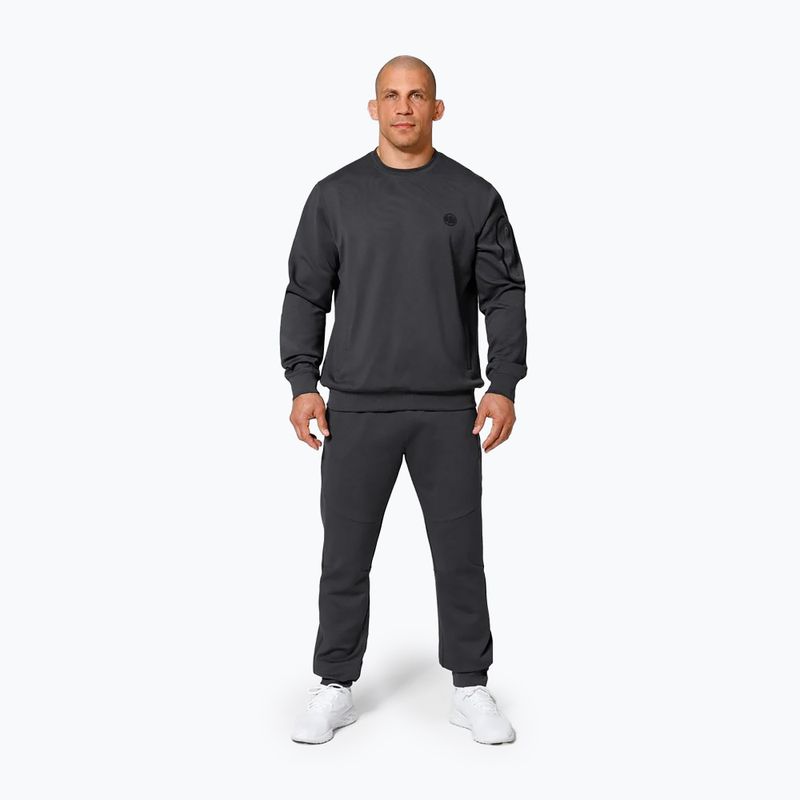 Pánska mikina Pitbull West Coast Explorer Crewneck graphite 2