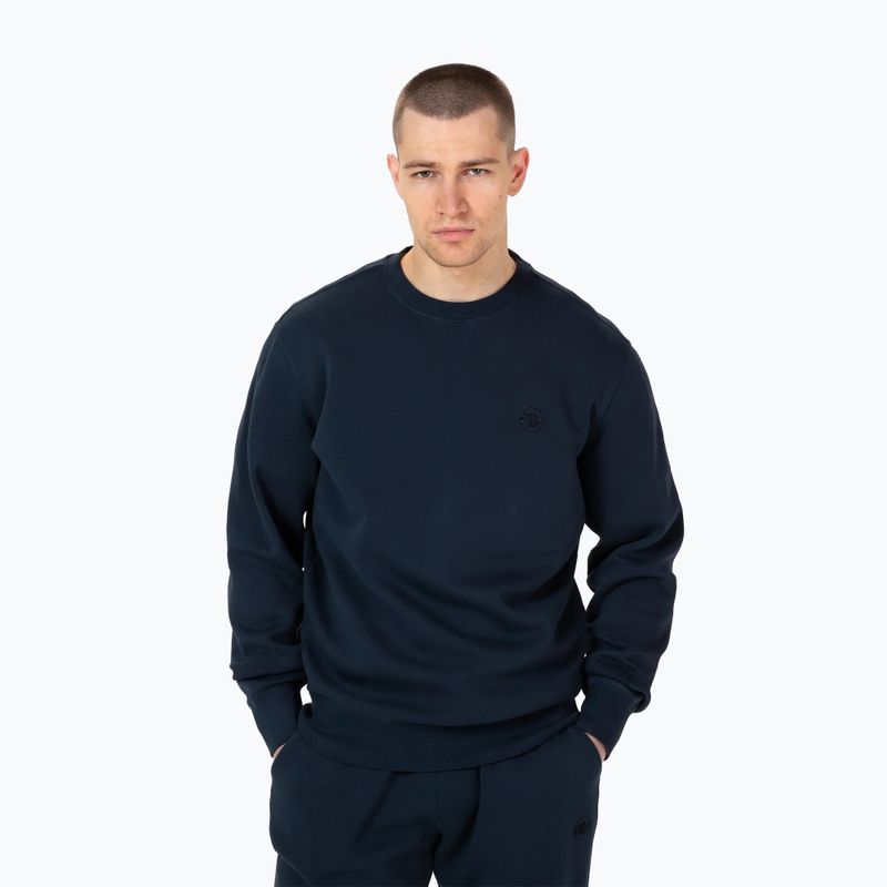 Pánska mikina Pitbull West Coast Lancaster Crewneck dark navy