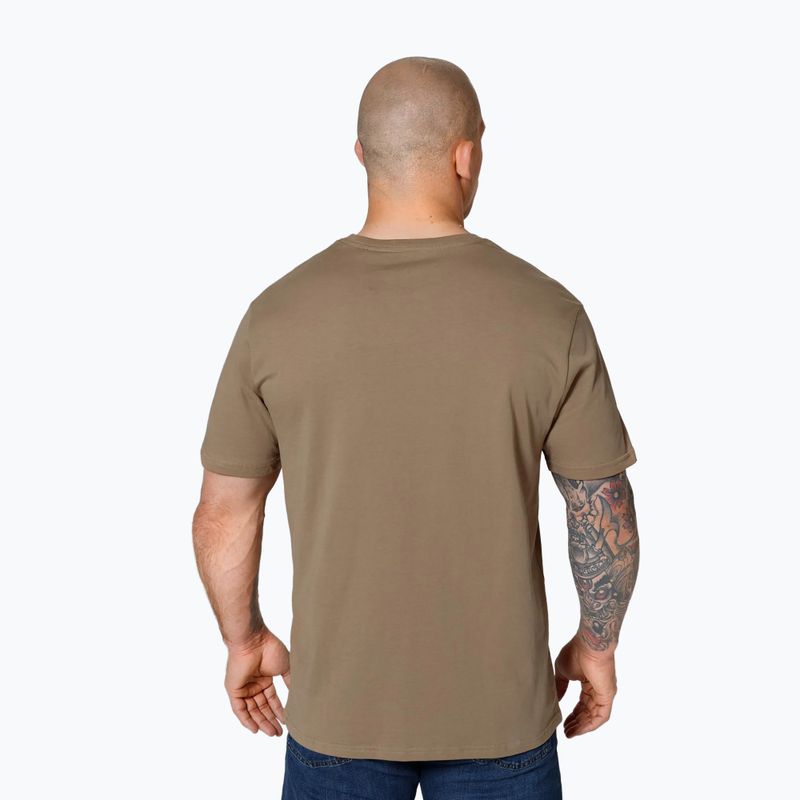 Pánske tričko Pitbull West Coast Small Logo coyote brown 3