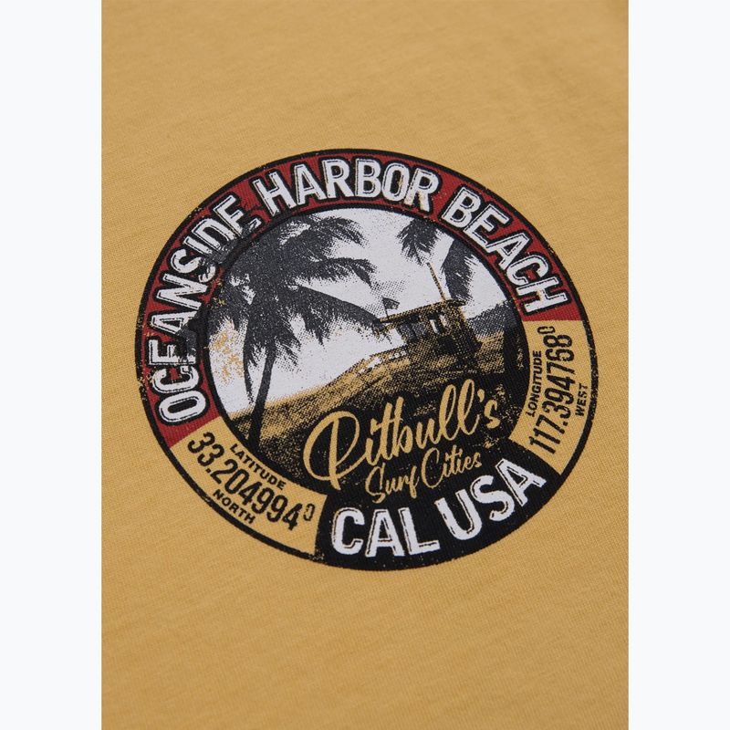 Pánske tričko Pitbull West Coast Oceanside pale yellow 6