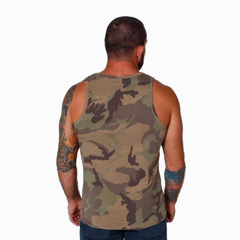 Pánske tričko Pitbull Small Hilltop Tank Top woodland camo 3