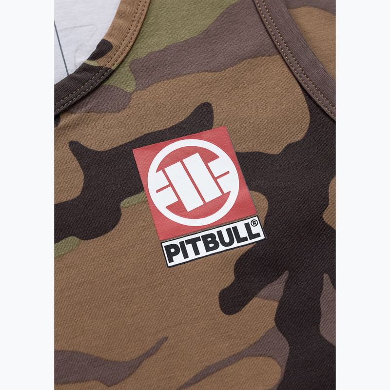 Pánske tričko Pitbull Small Hilltop Tank Top woodland camo 7