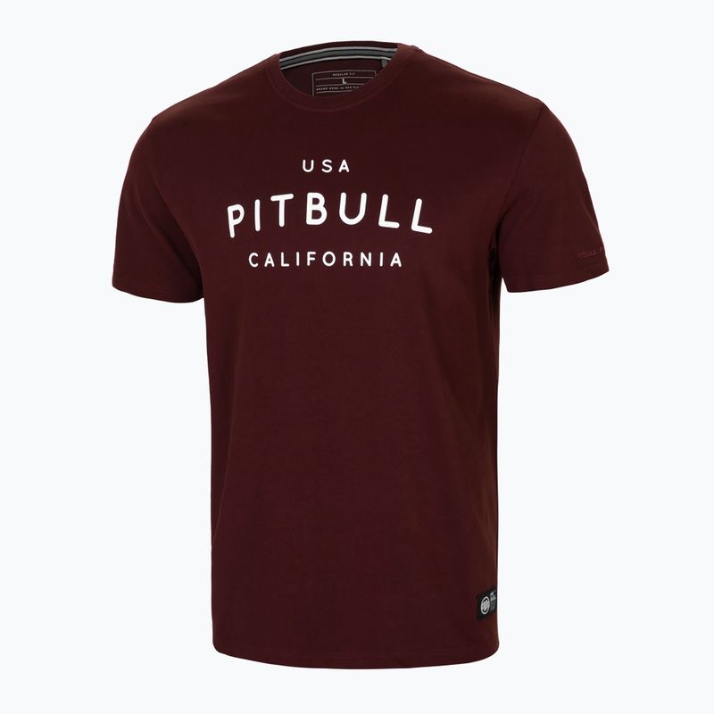 Pánske tričko  Pitbull West Coast Usa Cal burgundy 2