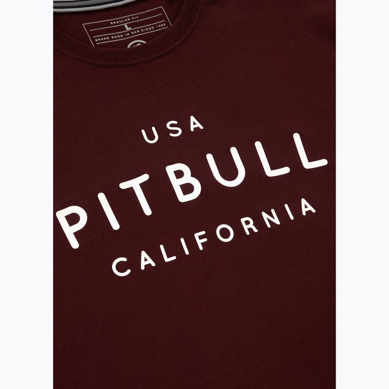 Pánske tričko  Pitbull West Coast Usa Cal burgundy 4