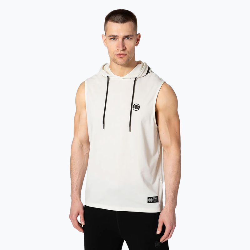 Pánske tielko Pitbull Mercado Hilltop Hooded Sleeveless white