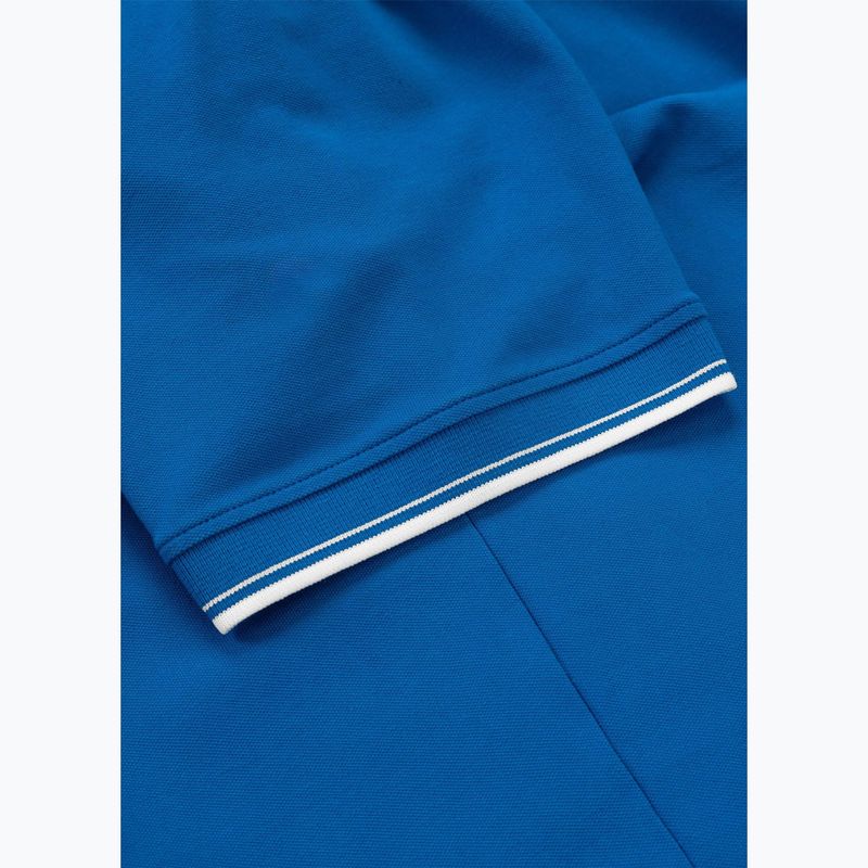 Pánske polo tričko Pitbull Polo Pique Stripes Regular royal blue 7