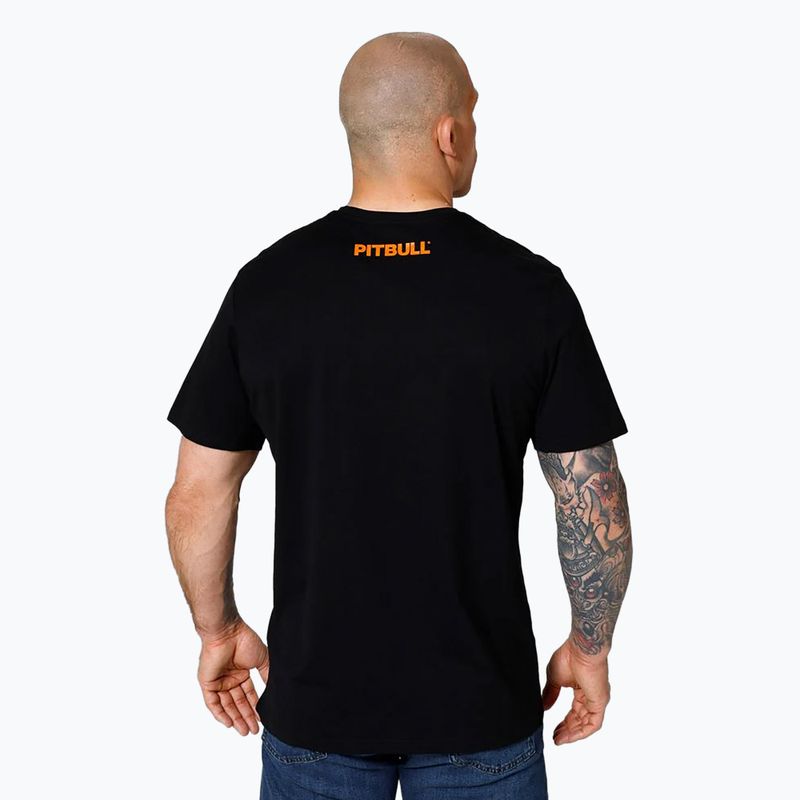 Pitbull West Coast Orange Dog 24 čierne pánske tričko 3