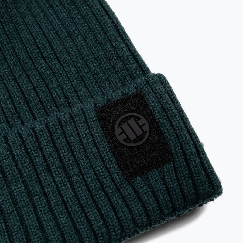 Zimná čiapka Pitbull Beanie Velcro Logo green 2
