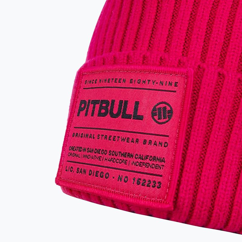 Pánska zimná čiapka Pitbull Beanie Dock pink 3