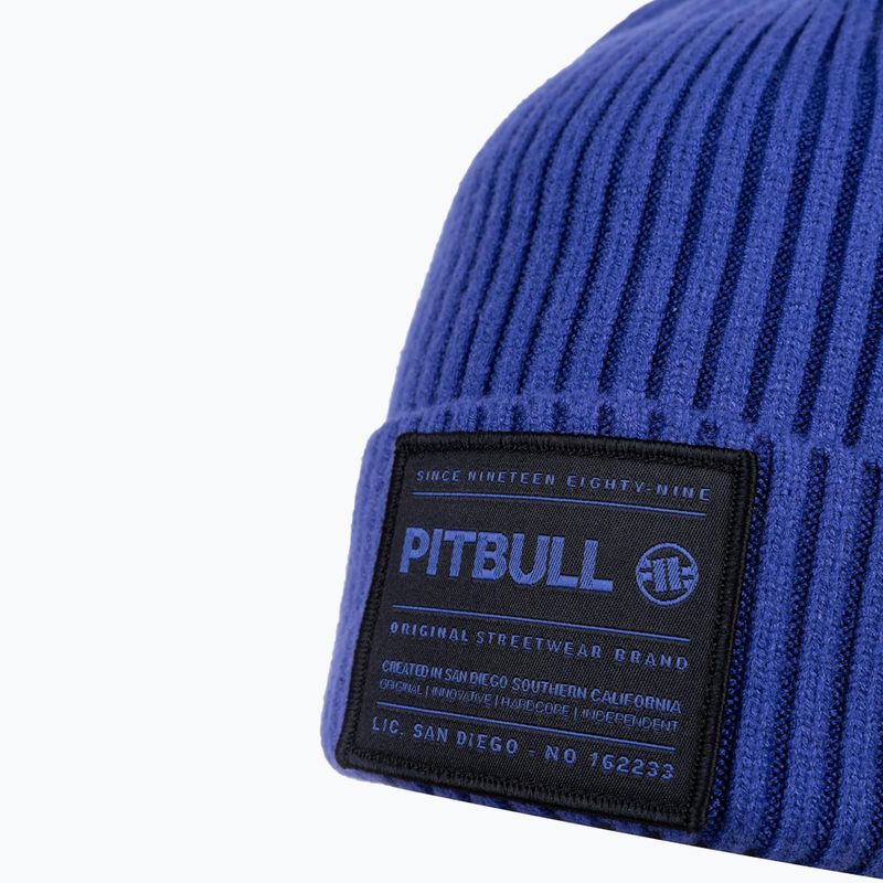 Pánska zimná čiapka Pitbull Beanie Dock electric blue 3