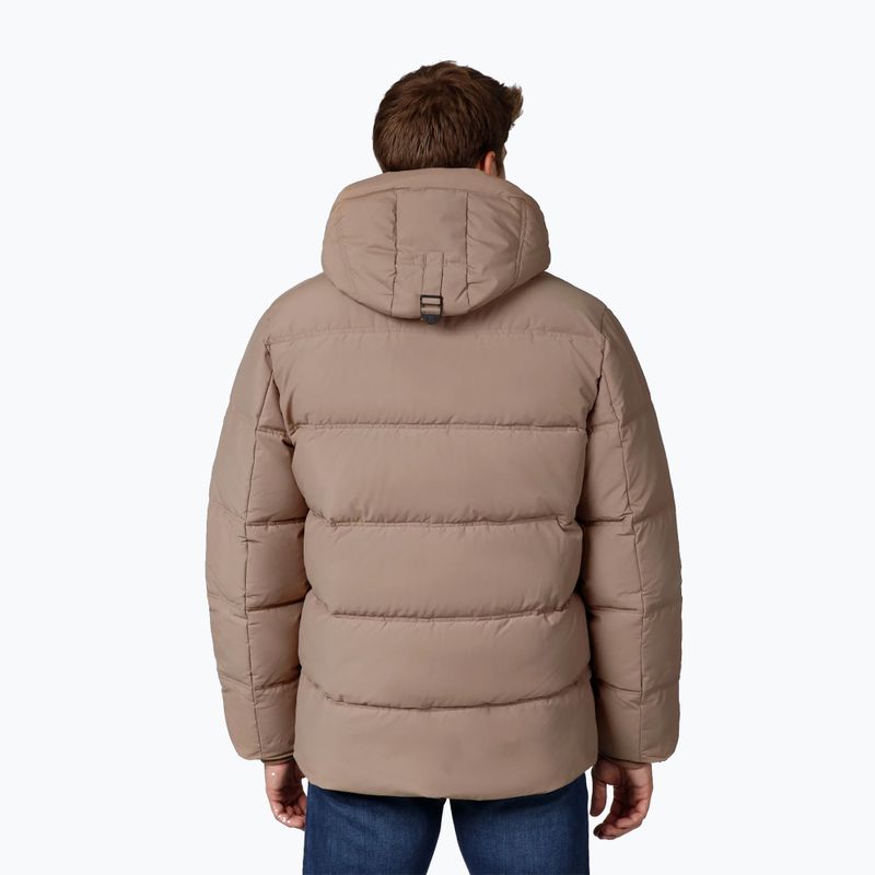 Pánska zimná bunda Pitbull Duncan Quilted Hooded dark sand 3