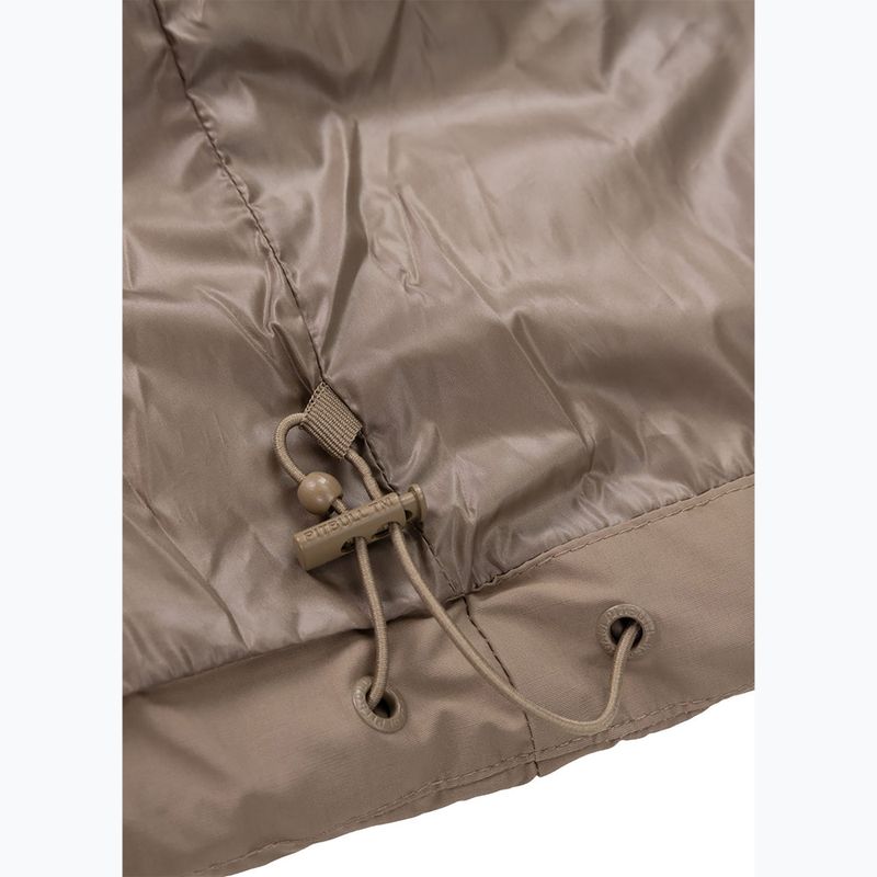 Pánska zimná bunda Pitbull Duncan Quilted Hooded dark sand 9