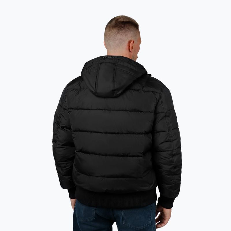 Pánska zimná bunda Pitbull Gopher Quilted Hooded black 2