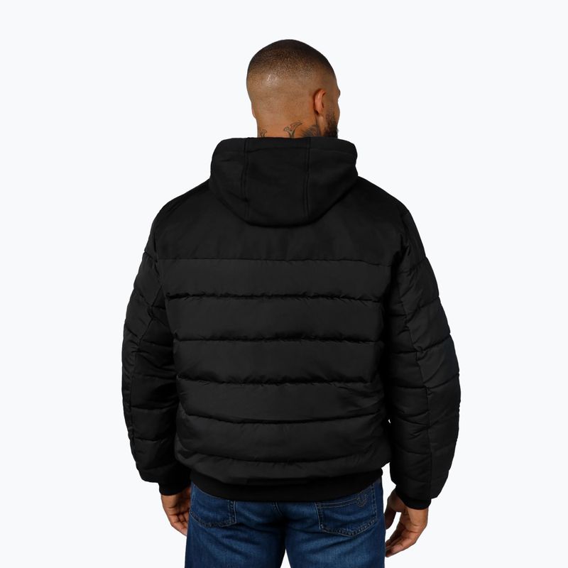 Pánska bunda Pitbull Hidden Quilted Hooded black/black 3