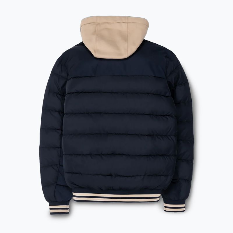 Pánska bunda Pitbull Hidden Quilted Hooded dark navy/beige 3