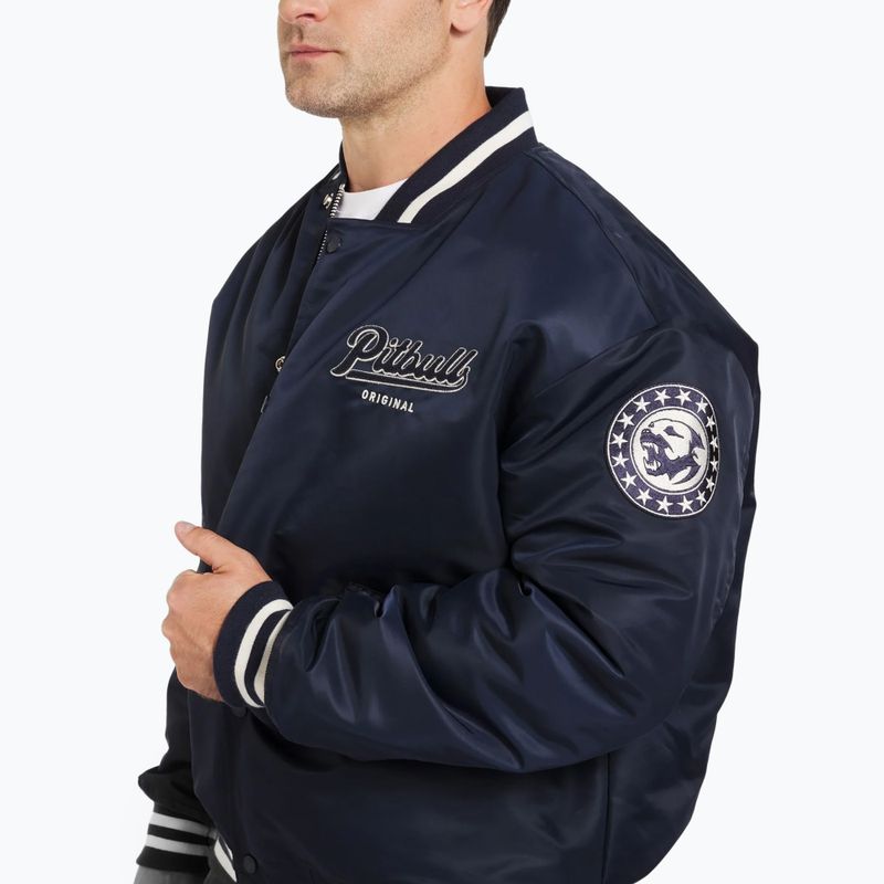 Pánska bunda Pitbull West Coast Seabridge Varsity dark navy 4