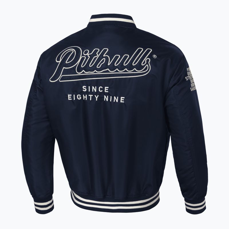 Pánska bunda Pitbull West Coast Seabridge Varsity dark navy 7