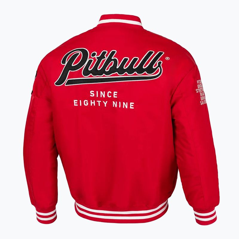 Pánska bunda Pitbull West Coast Seabridge Varsity red 7