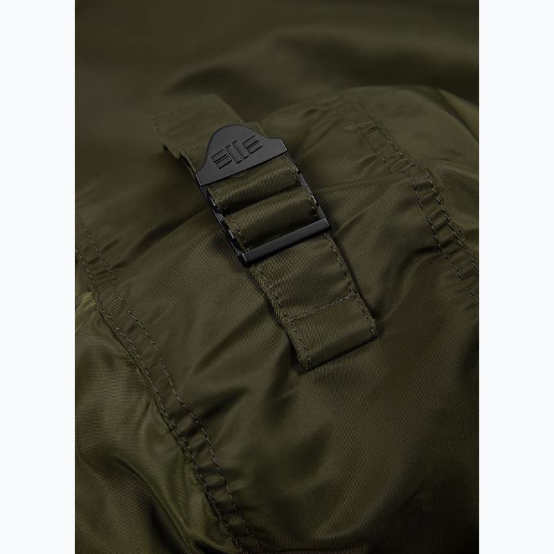 Pánska zimná bunda Pitbull Harvest Hooded Bomber olive 10