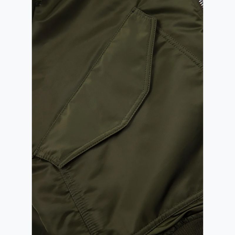 Pánska zimná bunda Pitbull Harvest Hooded Bomber olive 13