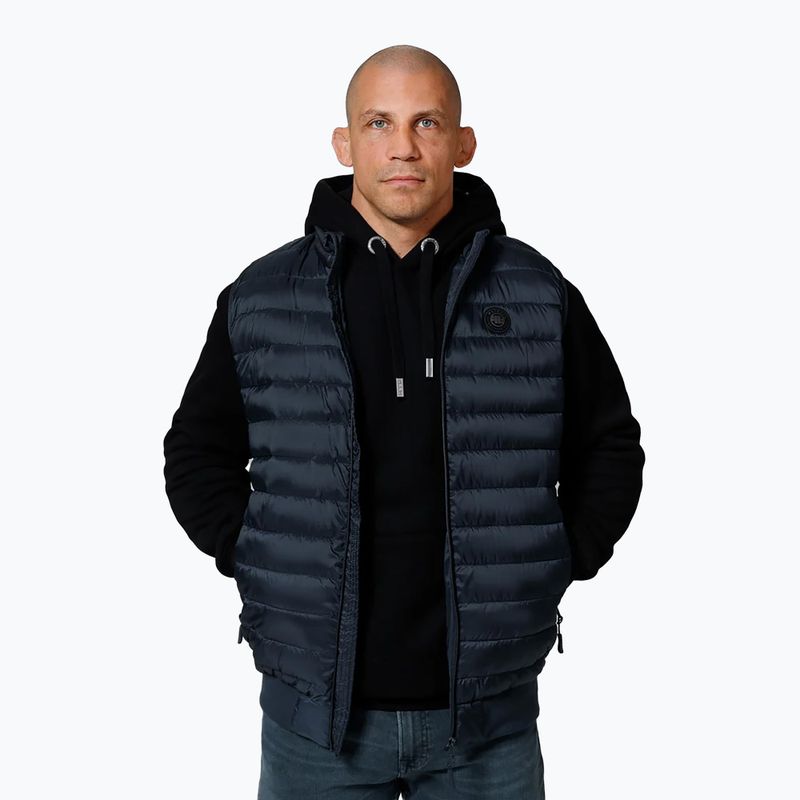 Pánska vesta Pitbull Lancaster Quilted dark navy