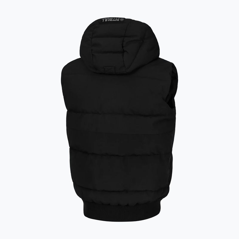 Pánska vesta Pitbull Patton Quilted Hooded black 7