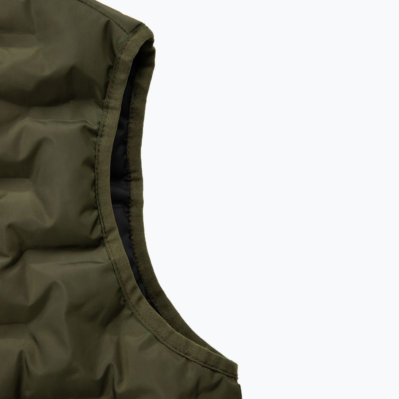 Pánska vesta  Pitbull Carver Quilted Hooded olive 9