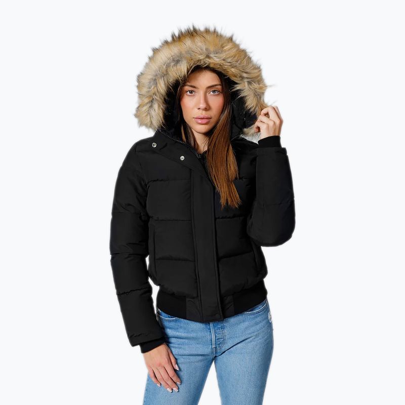 Dámska zimná bunda Pitbull Azalea Quilted Hooded black 4