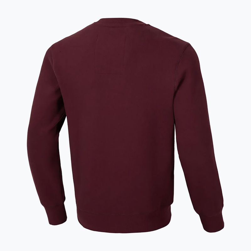 Pánska mikina Pitbull Small Logo Crewneck burgundy 2