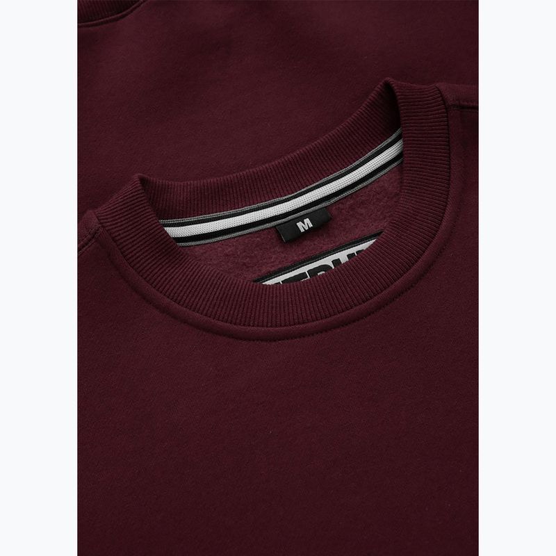 Pánska mikina Pitbull Small Logo Crewneck burgundy 3